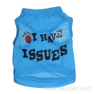 new design supplies Pet Dog Cloth vest